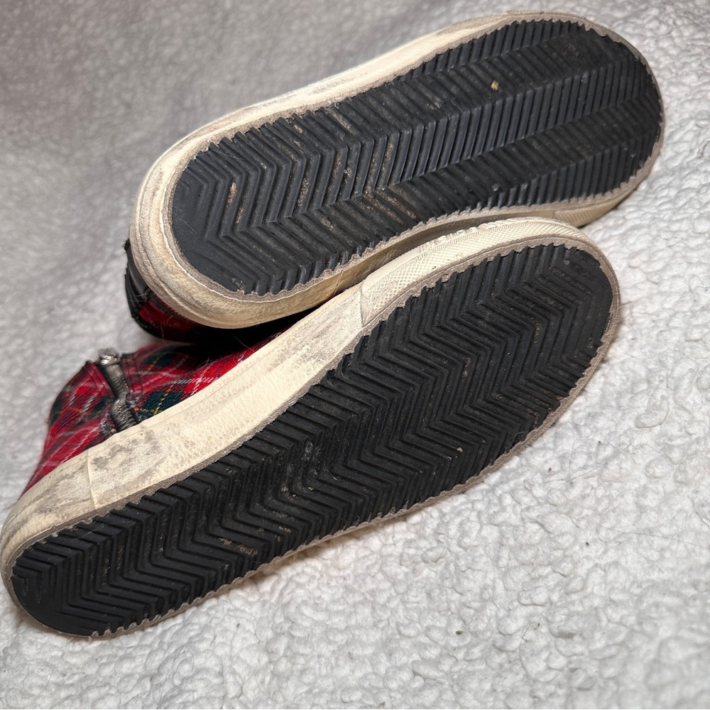 Golden‎ Goose Slide Plaid Tartan High-Top Sz 37 - Picture 11 of 16